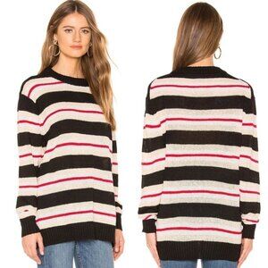 Revolve Tularosa Chunky Knit Striped Sweater Size XXS‎ Crew Neck Robbins Boho